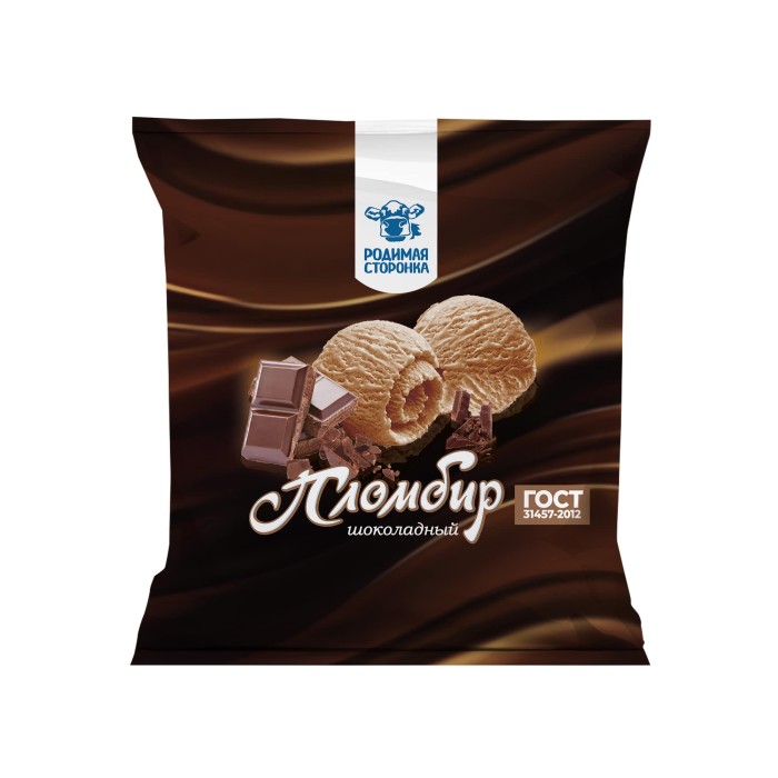 Пломбир шоколадный 15% 900г 1