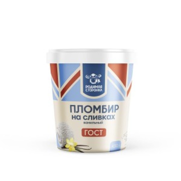 Пломбир на сливках ванильный ГОСТ 15% 1